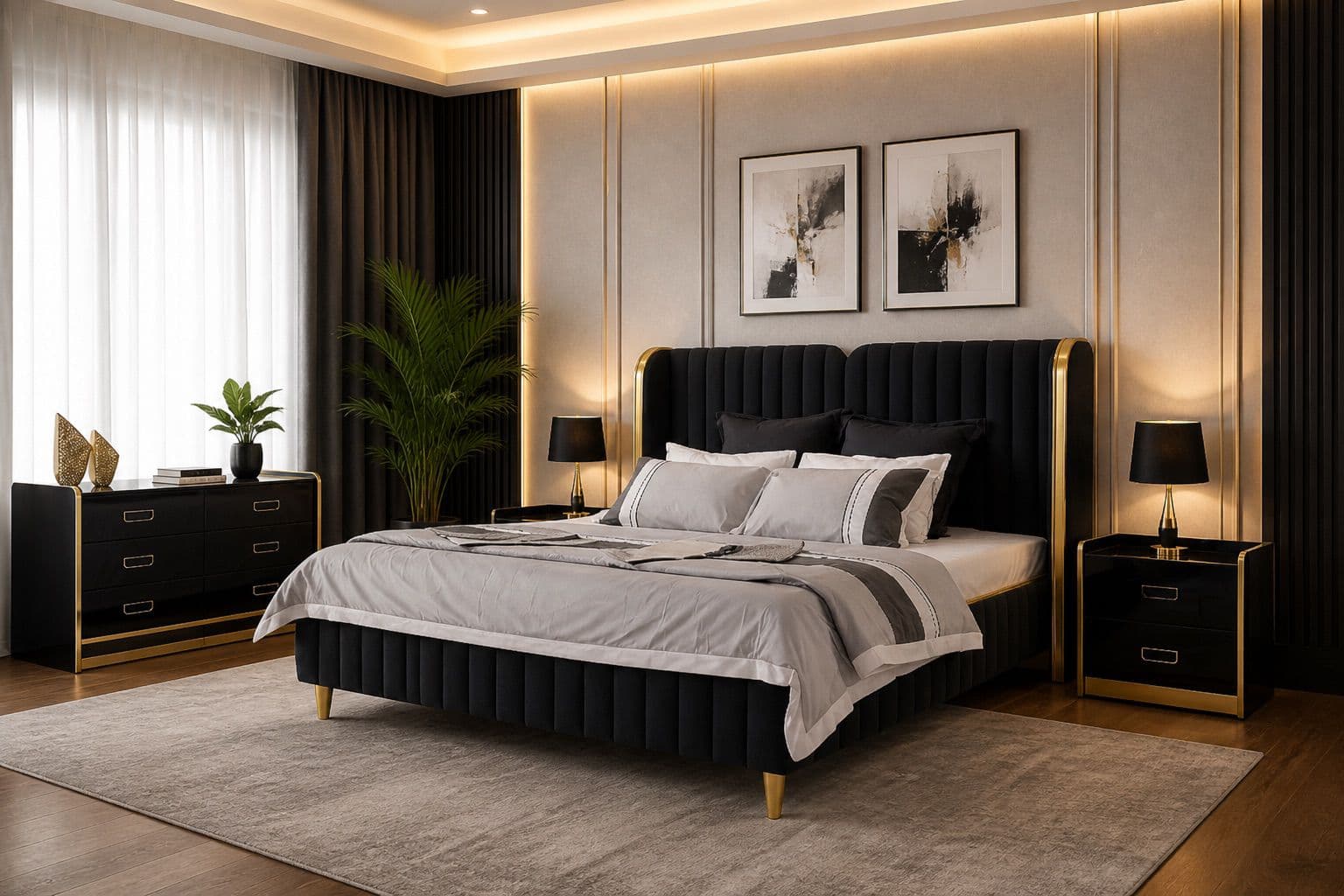 Grand Panel Bed